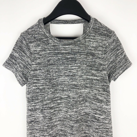 Forever 21 Girl's Gray Keyhole Back Stretchy Dress - Picture 2 of 8